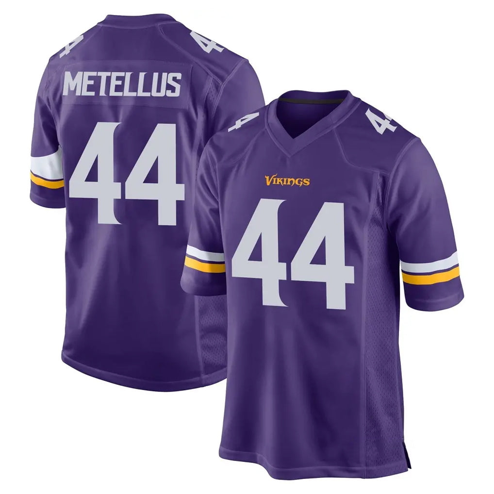 Punc MN.Vikings #44 Josh Metellus Player Purple Home Game Stitched Jerseys