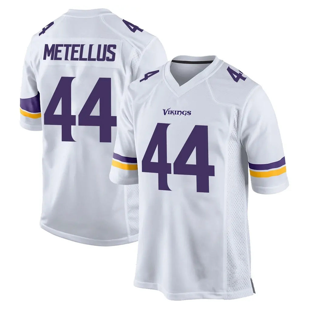 Punc MN.Vikings #44 Josh Metellus Player White Home Game Stitched Jerseys