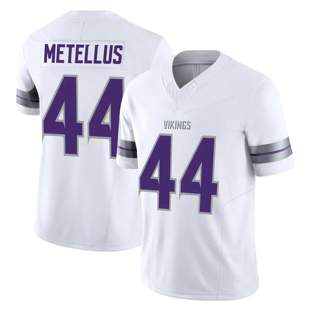 Punc MN.Vikings #44 Josh Metellus Player White Limited Alternate Vapor F.U.S.E. Home Game Stitched Jerseys