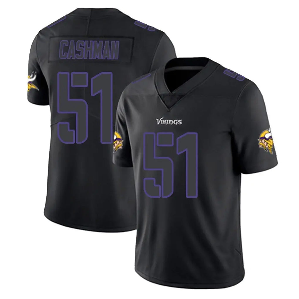 Punc MN.Vikings #51 Blake Cashman Player Black Impact LImited Home Game Stitched Jerseys