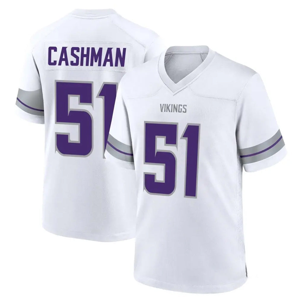 Punc MN.Vikings #51 Blake Cashman Player White Alternate Home Game Stitched Jerseys