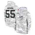 Punc MN.Vikings #55 Eric Wilson Player Arctic Camo Salute to Service Pullover Hoodies Limited Game Stitched Jerseys