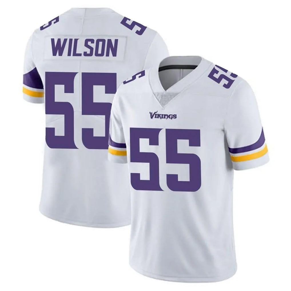 Punc MN.Vikings #55 Eric Wilson Player White Limited Vapor Untouchable Home Game Stitched Jerseys