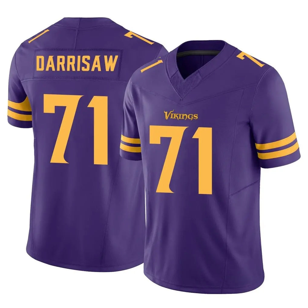 Punc MN.Vikings #71 Christian Darrisaw Player Purple Limited Alternate Vapor F.U.S.E. Home Game Stitched Jerseys