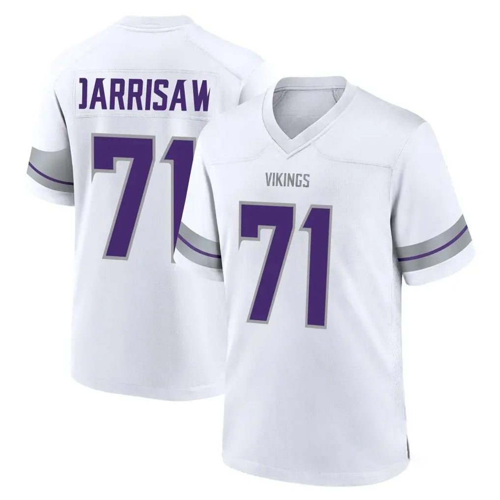 Punc MN.Vikings #71 Christian Darrisaw Player White Alternate Home Game Stitched Jerseys