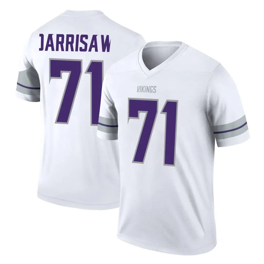 Punc MN.Vikings #71 Christian Darrisaw Player White Alternate Legend Home Game Stitched Jerseys