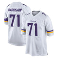 Punc MN.Vikings #71 Christian Darrisaw Player White Home Game Stitched Jerseys