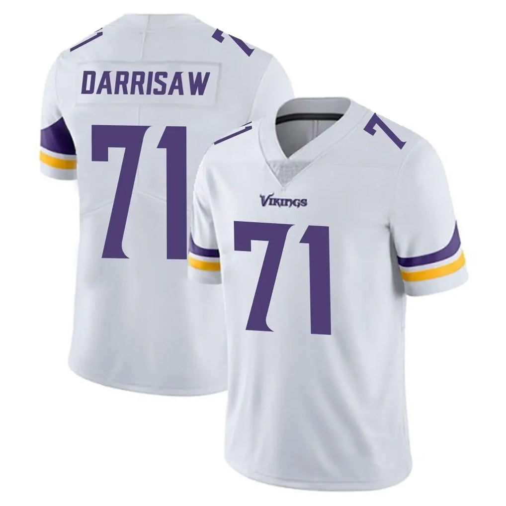 Punc MN.Vikings #71 Christian Darrisaw Player White Limited Vapor Untouchable Home Game Stitched Jerseys