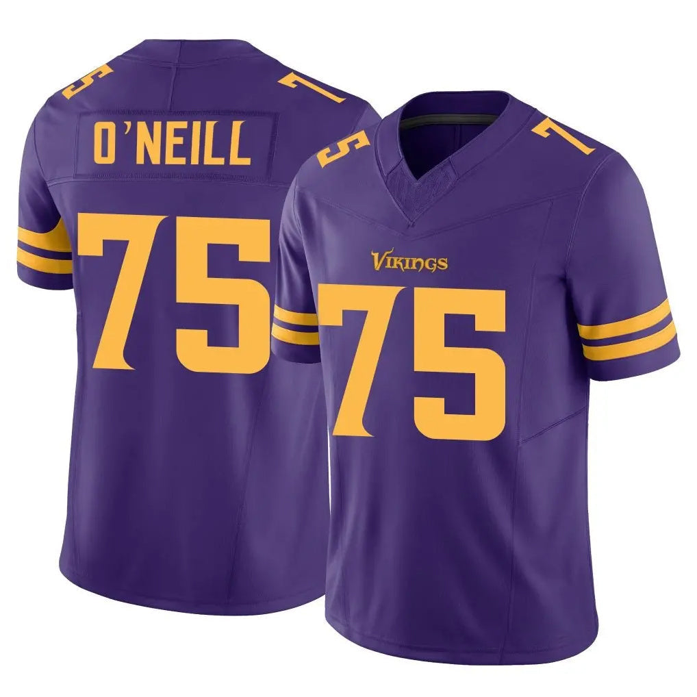 Punc MN.Vikings #75 Brian O'Neill Player Purple Limited Alternate Vapor F.U.S.E. Home Game Stitched Jerseys