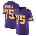 Punc MN.Vikings #75 Brian O'Neill Player Purple Limited Color Rush Home Game Stitched Jerseys
