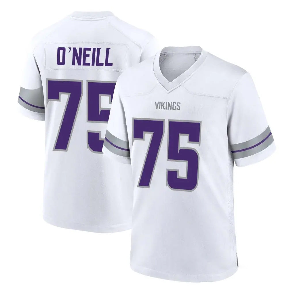 Punc MN.Vikings #75 Brian O'Neill Player White Alternate Home Game Stitched Jerseys