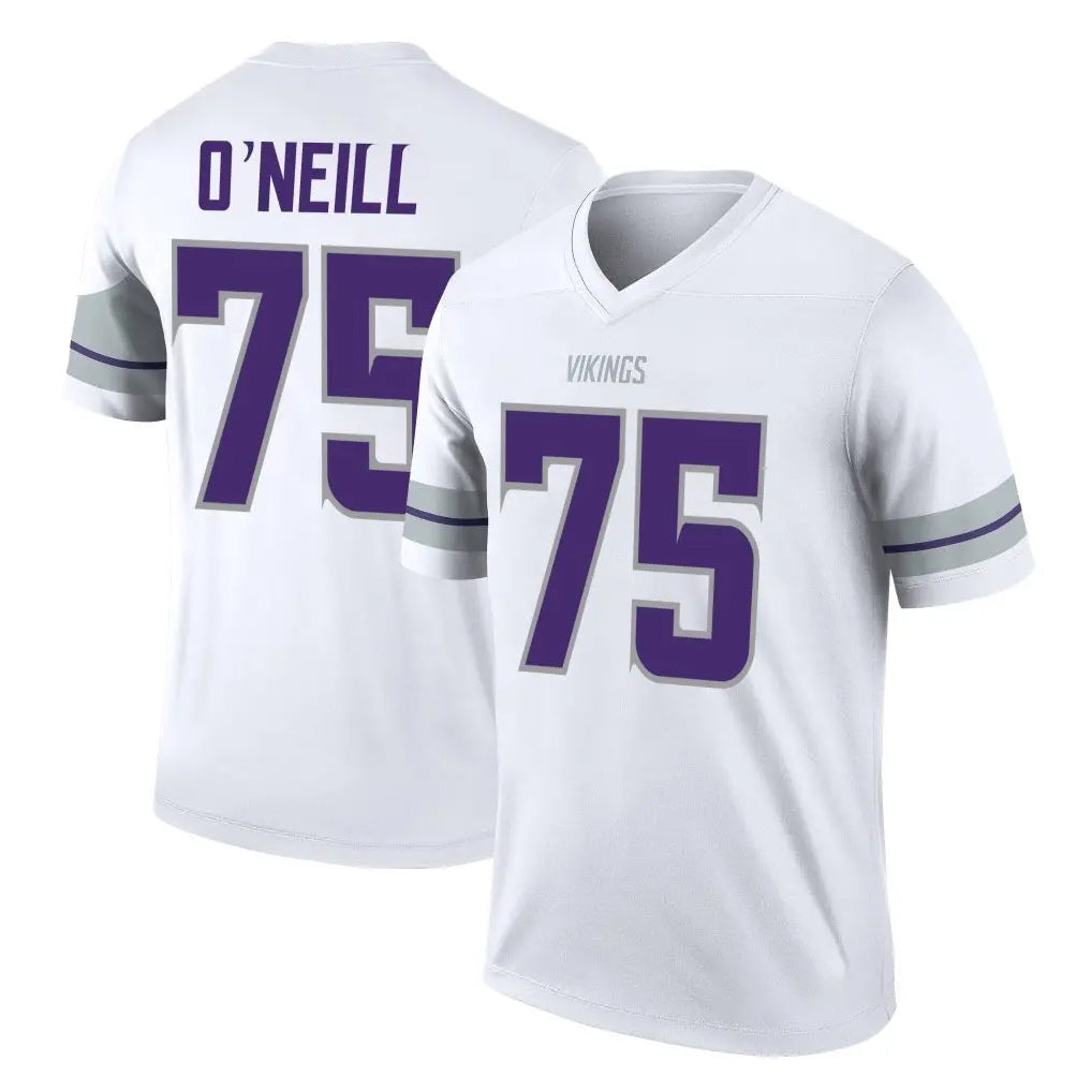 Punc MN.Vikings #75 Brian O'Neill Player White Alternate Legend Home Game Stitched Jerseys