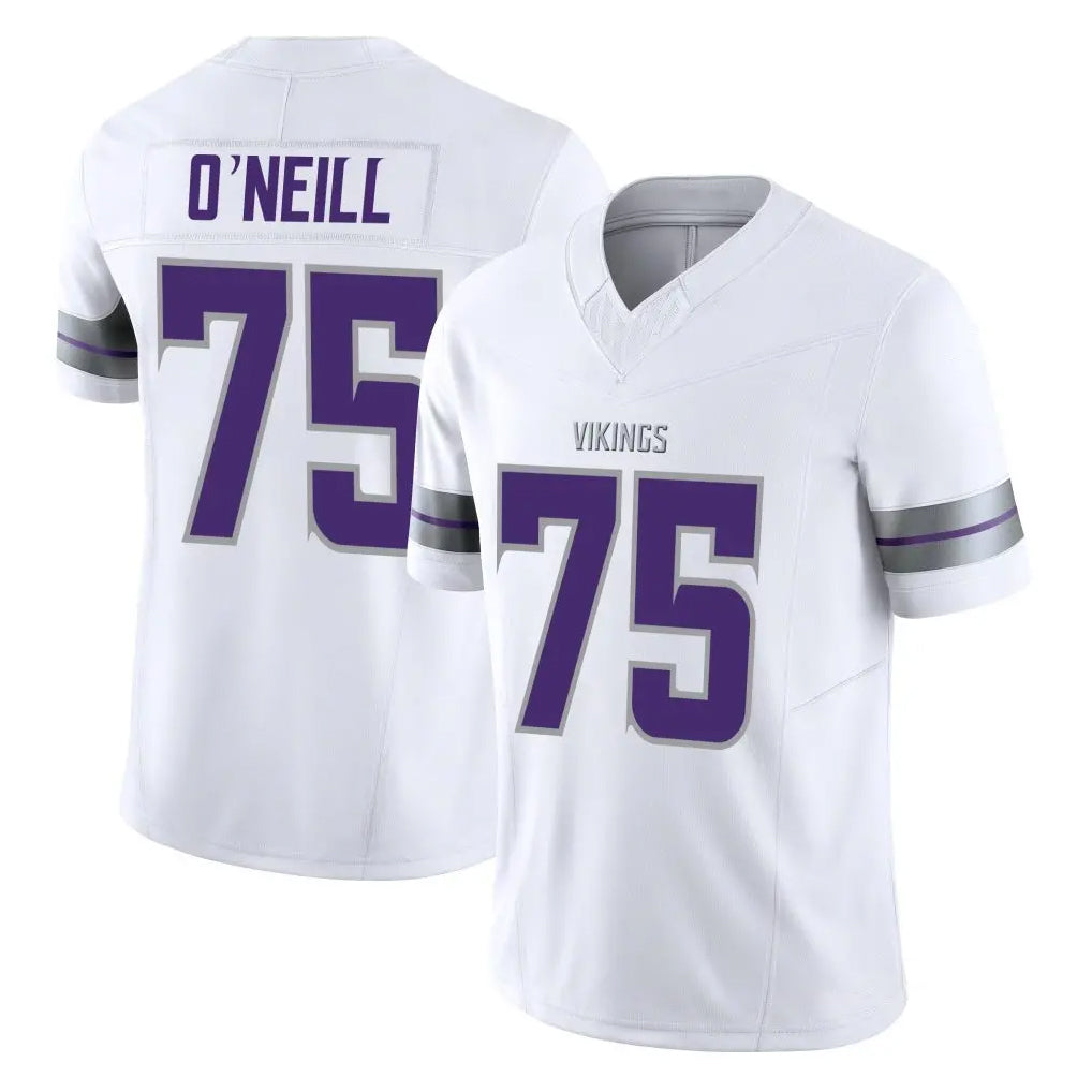 Punc MN.Vikings #75 Brian O'Neill Player White Limited Alternate Vapor F.U.S.E. Home Game Stitched Jerseys