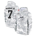 Punc MN.Vikings #7 Byron Murphy Jr. Player Arctic Camo Salute to Service Pullover Hoodies Limited Game Stitched Jerseys