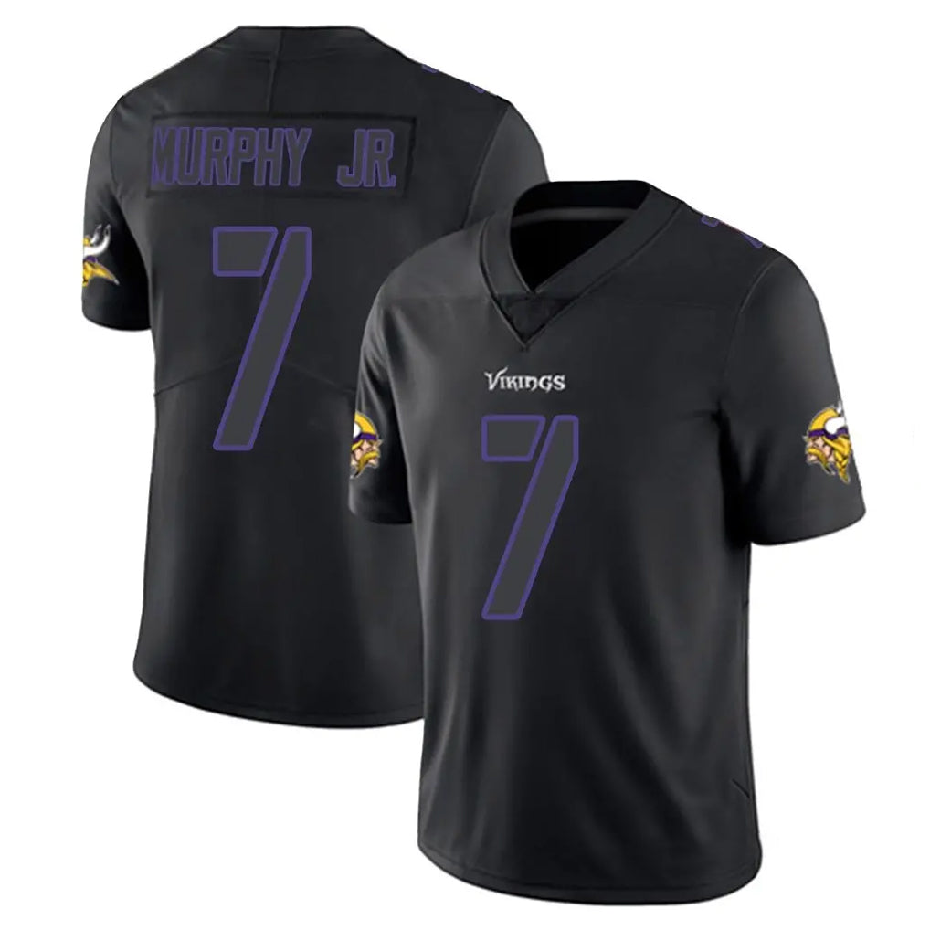 Punc MN.Vikings #7 Byron Murphy Jr. Player Black Impact LImited Home Game Stitched Jerseys