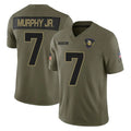 Punc MN.Vikings #7 Byron Murphy Jr. Player Olive 2025 Salute To Service Limited Game Stitched Jerseys