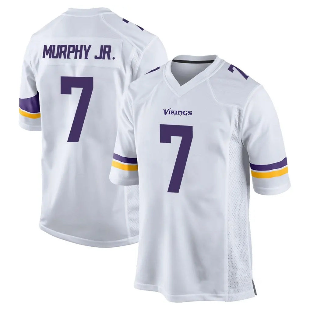 Punc MN.Vikings #7 Byron Murphy Jr. Player White Home Game Stitched Jerseys