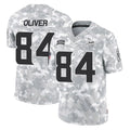 Punc MN.Vikings #84 Josh OliverPlayer Arctic Camo Salute To Service Limited Game Stitched Jerseys