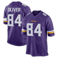 Punc MN.Vikings #84 Josh Oliver Player Purple Home Game Stitched Jerseys