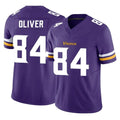 Punc MN.Vikings #84 Josh Oliver Player Purple Limited Vapor F.U.S.E. Home Game Stitched Jerseys