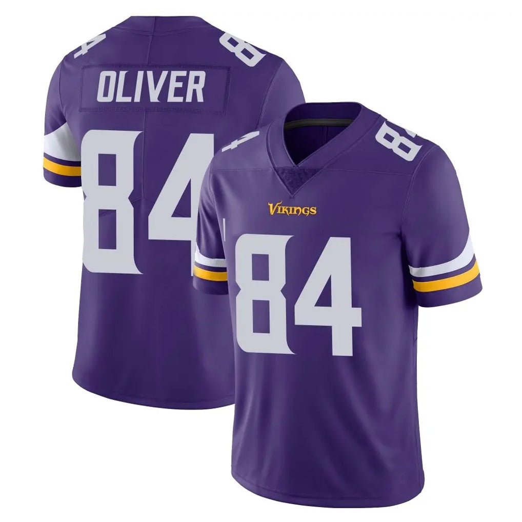Punc MN.Vikings #84 Josh Oliver Player Purple Limited Vapor Untouchable Home Game Stitched Jerseys