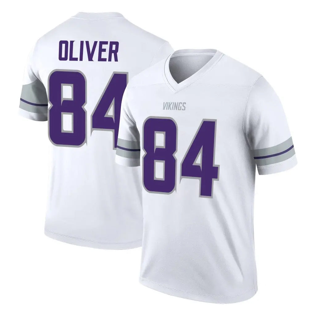Punc MN.Vikings #84 Josh Oliver Player White Alternate Legend Home Game Stitched Jerseys