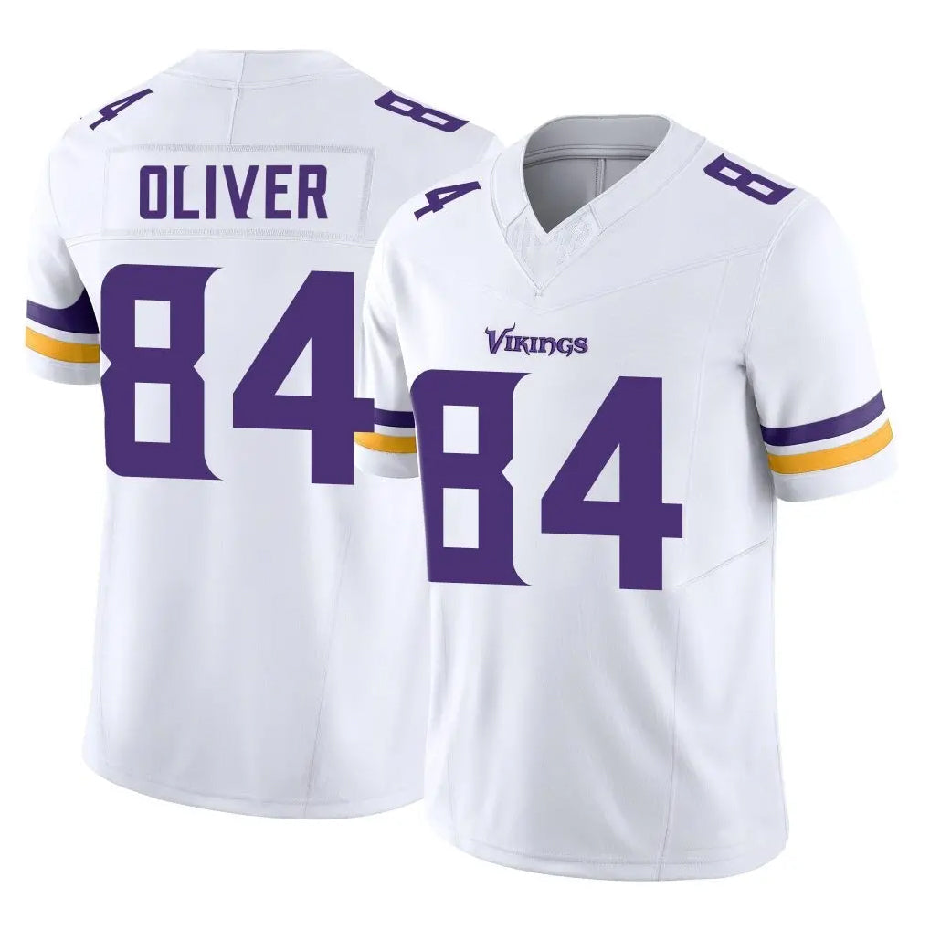 Punc MN.Vikings #84 Josh Oliver Player White Limited Vapor Untouchable Home Game Stitched Jerseys