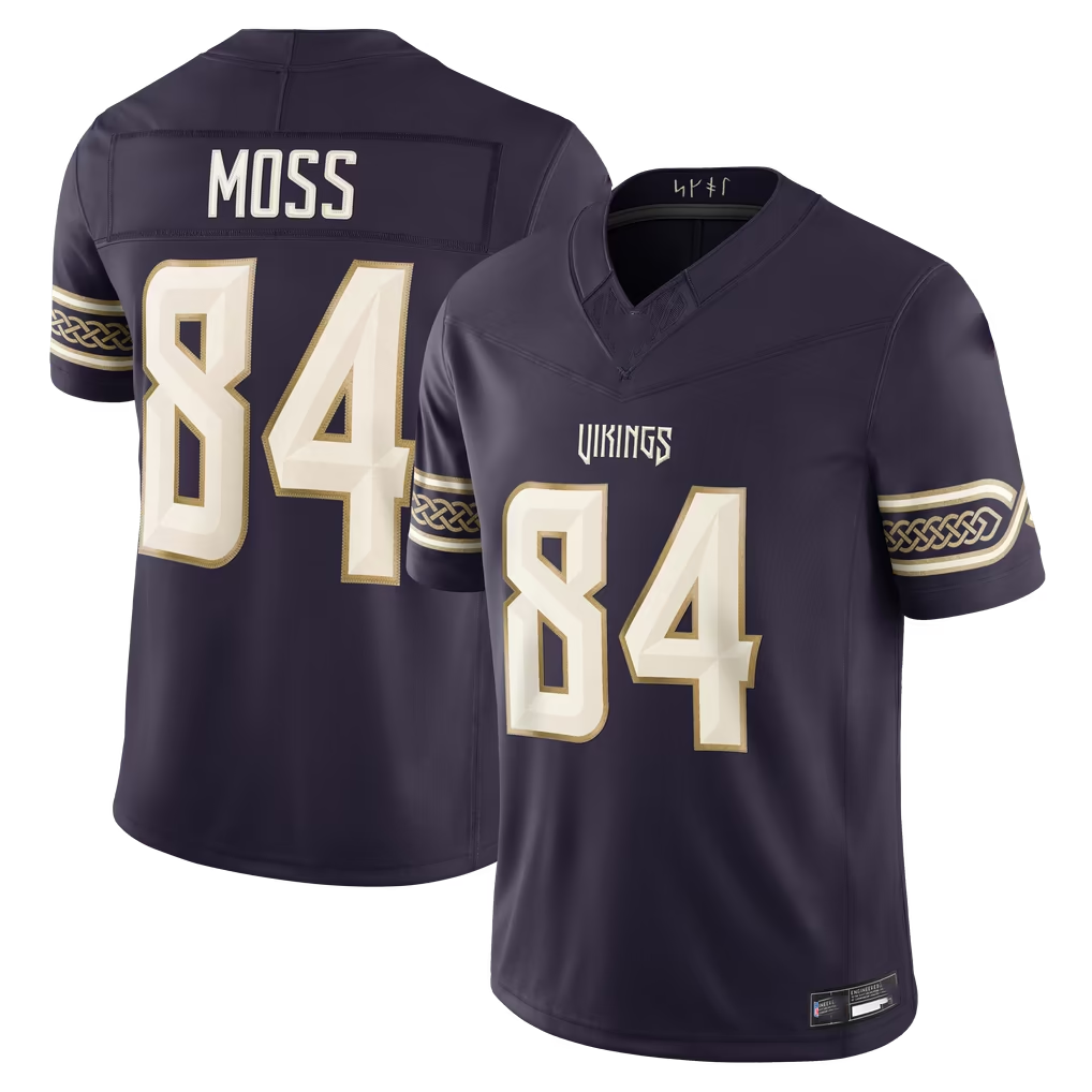 Punc MN.Vikings #84 Randy Moss Purple 2026 Rivalries Collection Limited Stitched Jerseys