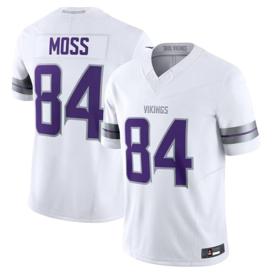 Punc MN.Vikings #84 Randy Moss White Alternate Retired Player American Stitched Jerseys