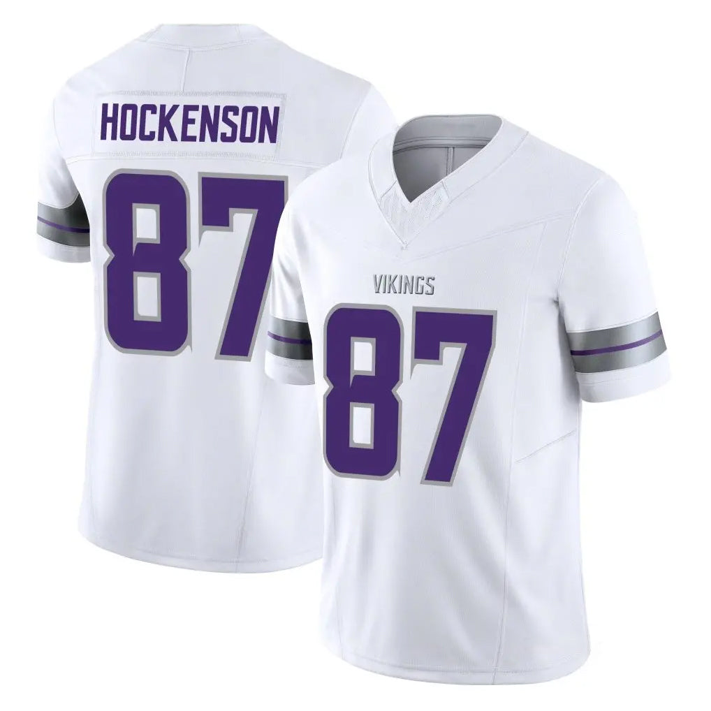 Punc MN.Vikings #87 T.J. Hockenson Player White Limited Alternate Vapor F.U.S.E. Home Game Stitched Jerseys
