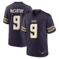 Punc MN.Vikings #9 J.J. McCarthy Purple 2026 Rivalries Collection Game Stitched Jerseys
