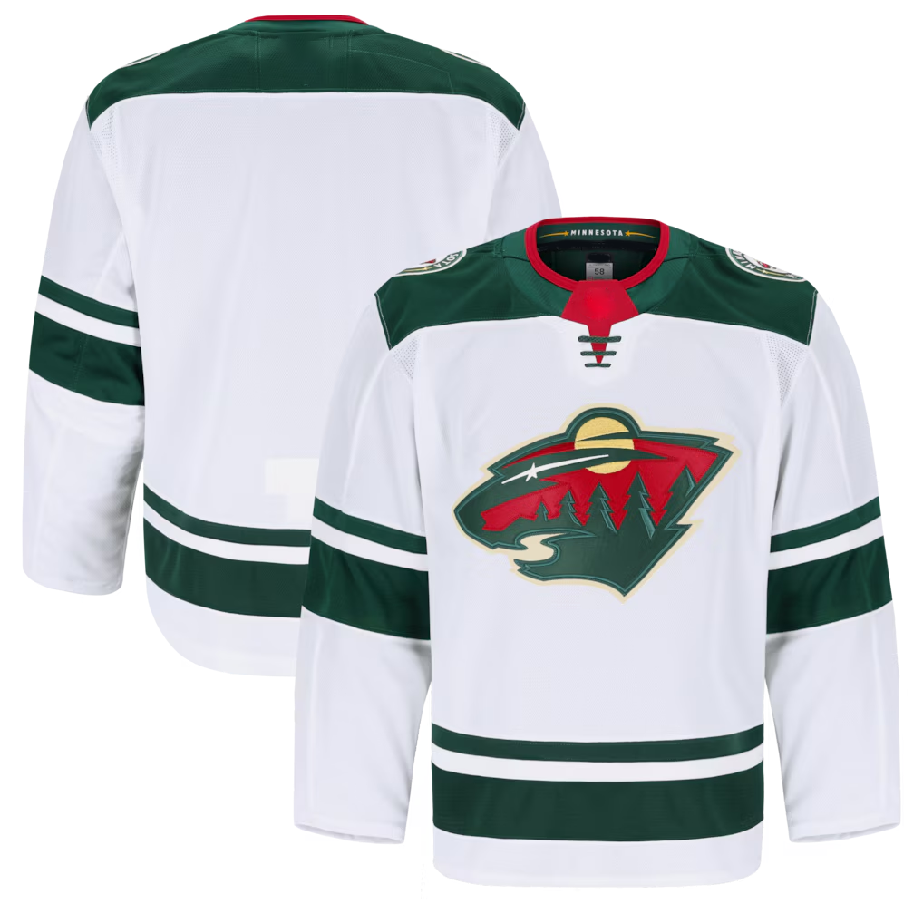 Punc M.Wild White Away Authentic Pro Jerseys