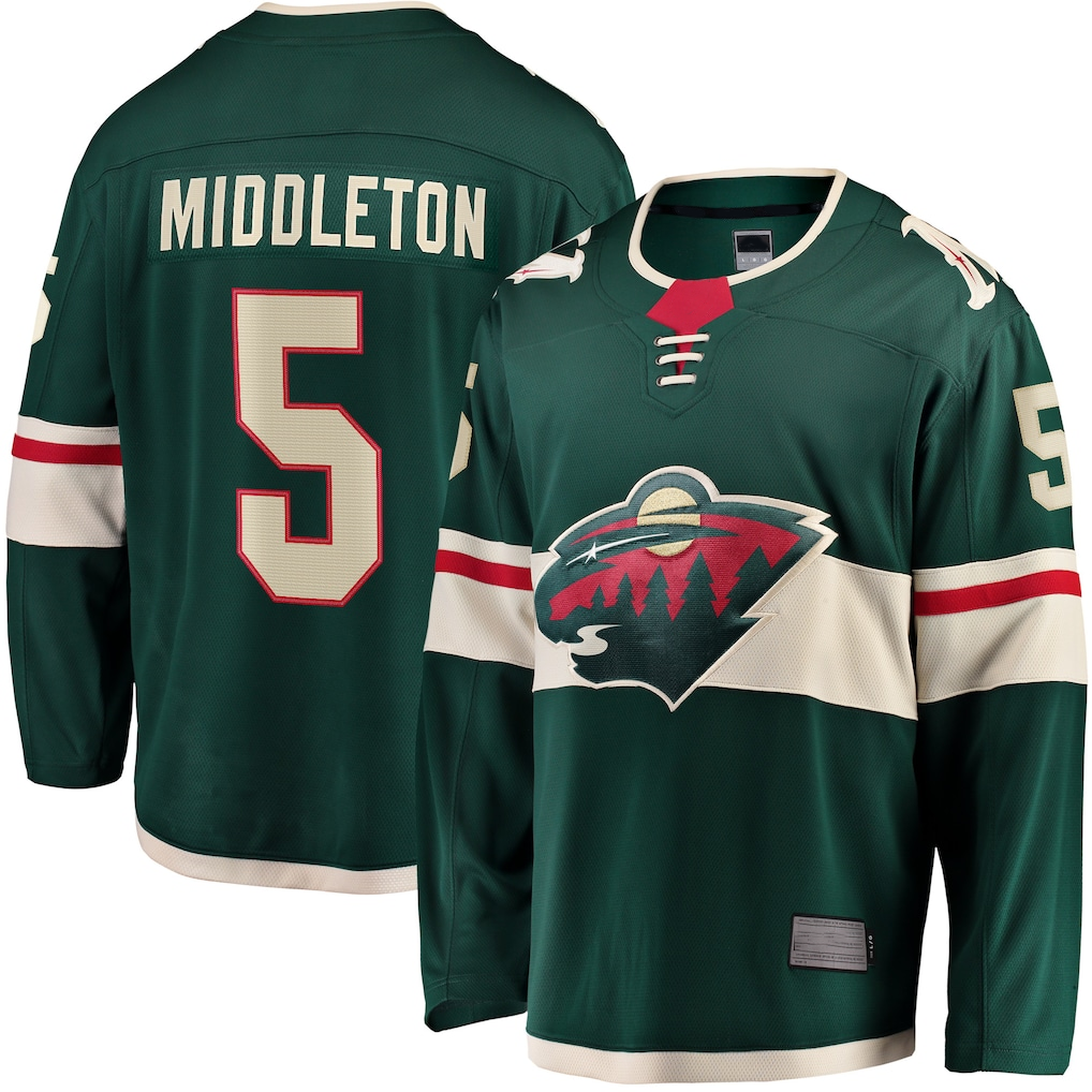 Punc M.Wild #5 Jake Middleton Green Home Breakaway Player Jerseys
