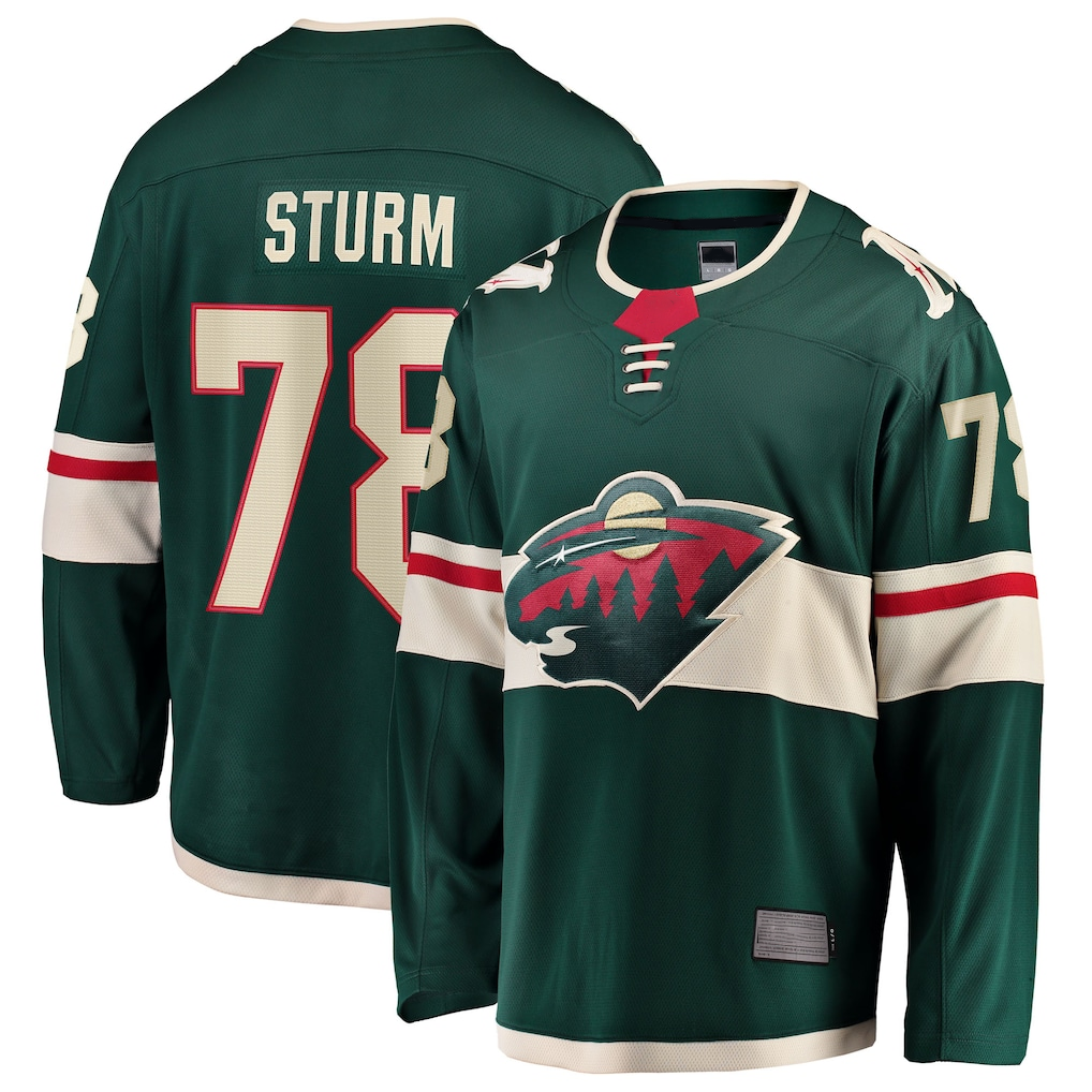 Punc M.Wild #78 Nico Sturm Green Home Breakaway Jerseys