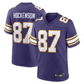 Punc MN.Vikings Secondary Alternate Game Football Jerseys - Purple - #87 T.J. Hockenson Player Stitched Jerseys
