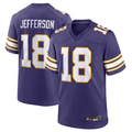 Punc MN.Vikings #18 Justin Jefferson Player Purple Classic Limited Game Stitched Jerseys