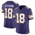 Punc MN.Vikings #18 Justin Jefferson Player Purple Vapor F.U.S.E. Limited Stitched Jerseys
