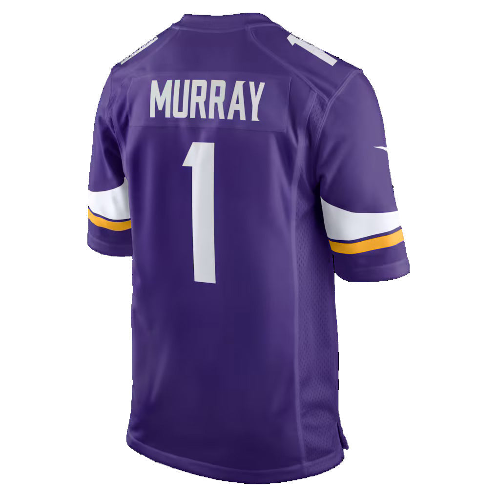Punc MN.Vikings #1 Kyler Murray Purple Game Stitched Jerseys