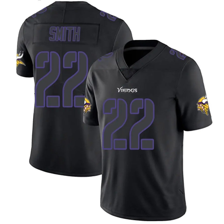 Punc MN.Vikings #22 Harrison Smith Player Limited Black Impact Game Stitched Jerseys