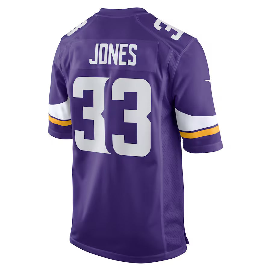 Punc MN.Vikings #33 Aaron Jones Player Purple Home Game Stitched Jerseys