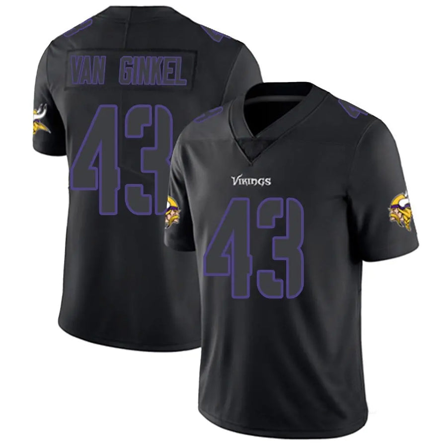 Punc MN.Vikings #43 Andrew Van Ginkel Player Limited Black Impact Game Stitched Jerseys