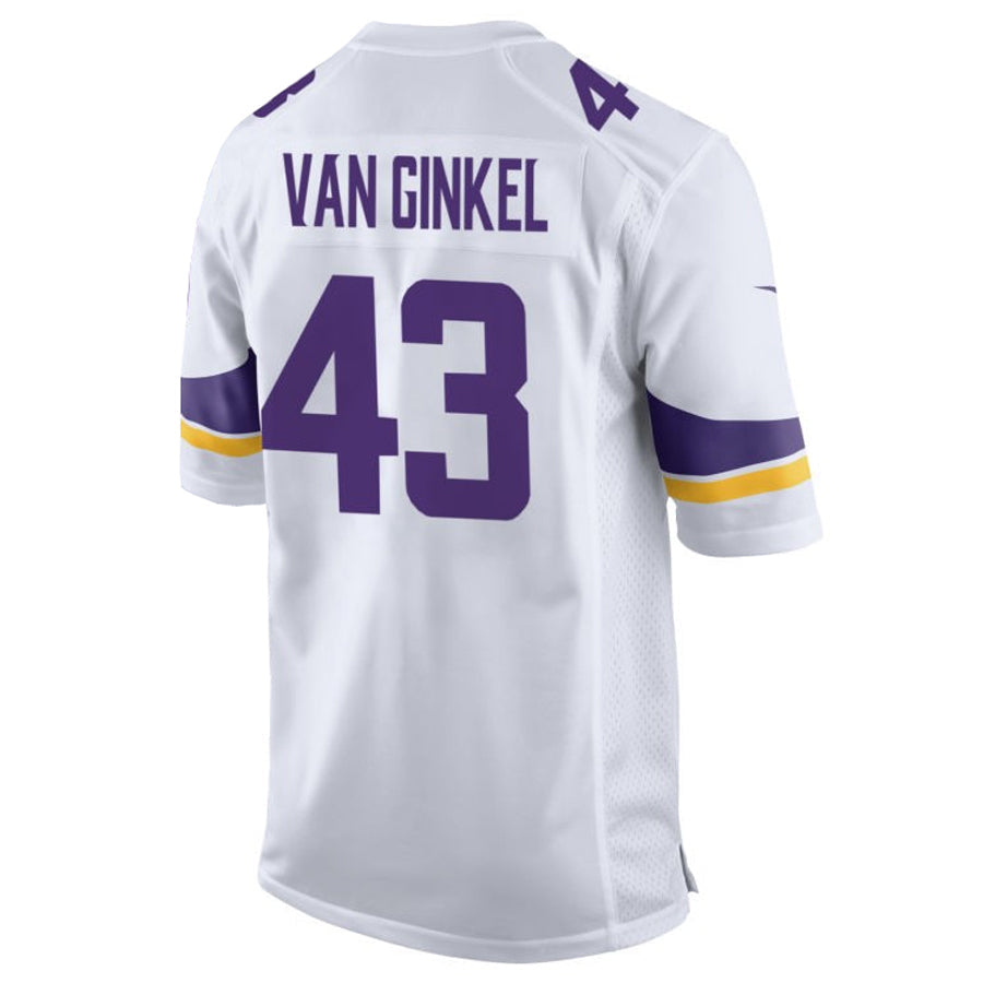 Punc MN.Vikings #43 Andrew Van Ginkel Player Purple Home Game Stitched Jerseys