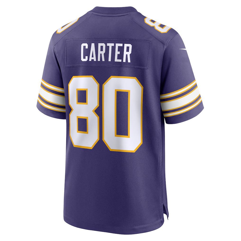 Punc MN.Vikings #80 Cris Carter Purple Retired Player Alternate Game Stitched Jerseys