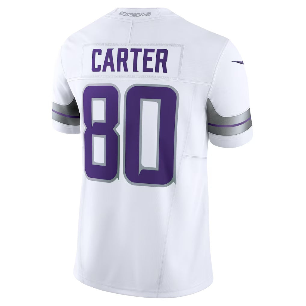Punc MN.Vikings #80 Cris Carter White Alternate Vapor F.U.S.E. Retired Player Limited Stitched Jerseys