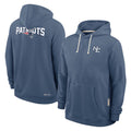Punc NE.Patriots Blue Rivalries Collection Hoodies Limited Game Blank Player Stitched Jerseys