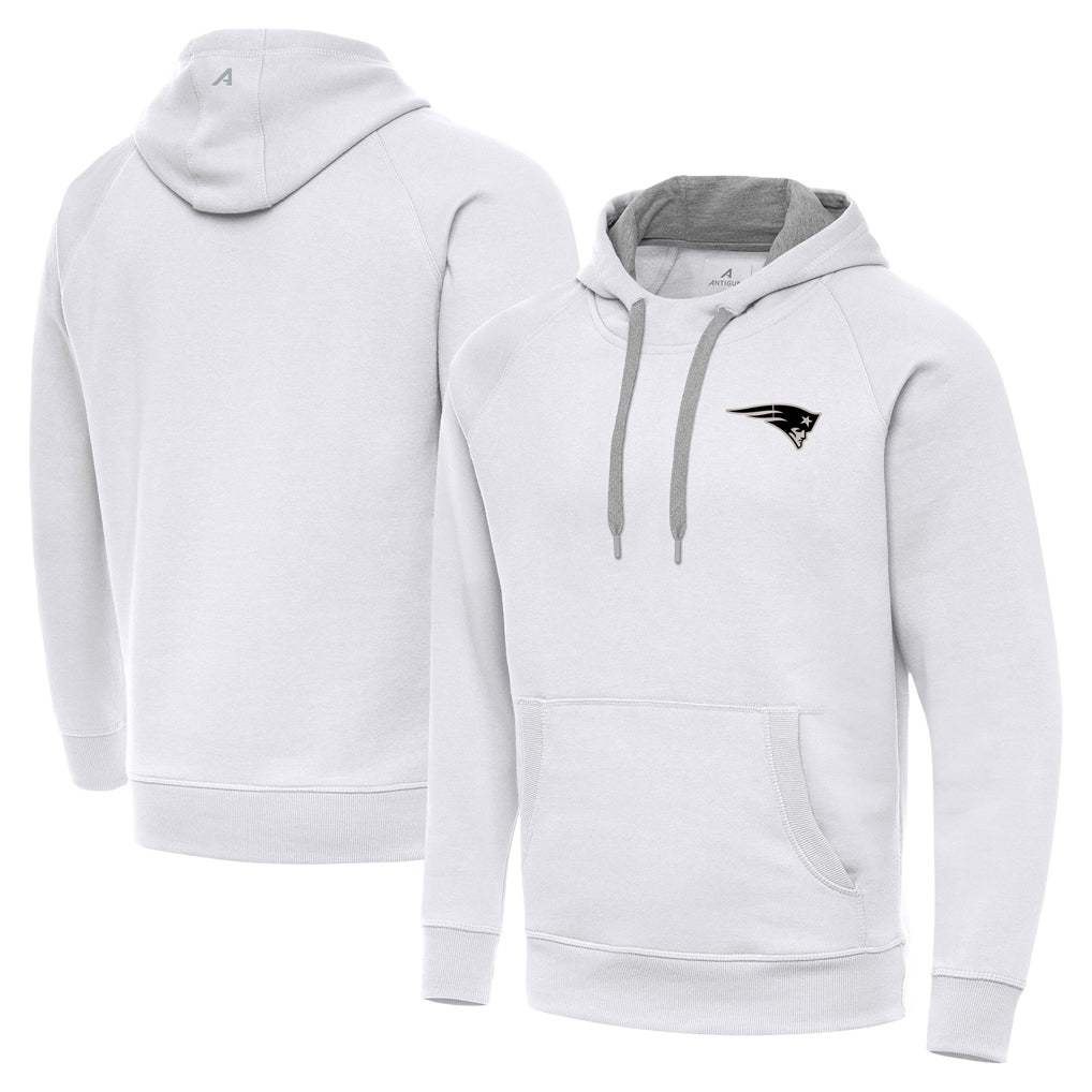 Punc NE.Patriots White Pullover Hoodies Limited Blank Player Stitched Jerseys