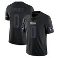 Punc NE.Patriots #0 Christian Gonzalez Player Black Impact LImited Home Game Stitched Jerseys