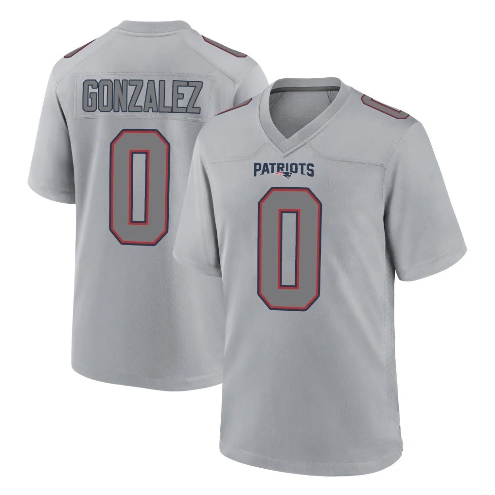 Punc NE.Patriots #0 Christian Gonzalez Player Gray Fashion Limited Home Game Stitched Jerseys