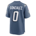 Punc NE.Patriots #0 Christian Gonzalez Player Storm Blue Rivalries Collection Game Stitched Jersey