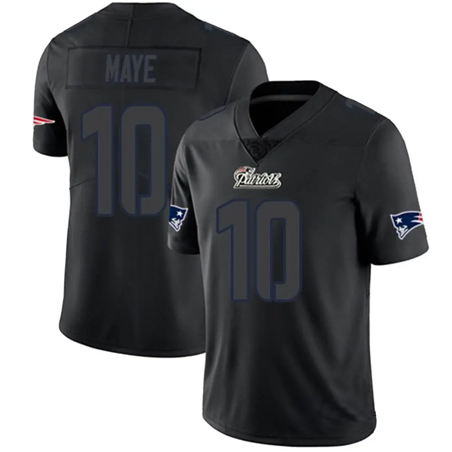 Punc NE.Patriots #10 Drake Maye Player Limited Black Impact Stitched Jerseys